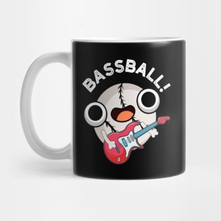 Bass-ball Funny Baseball Bass Guitarist Pun Mug